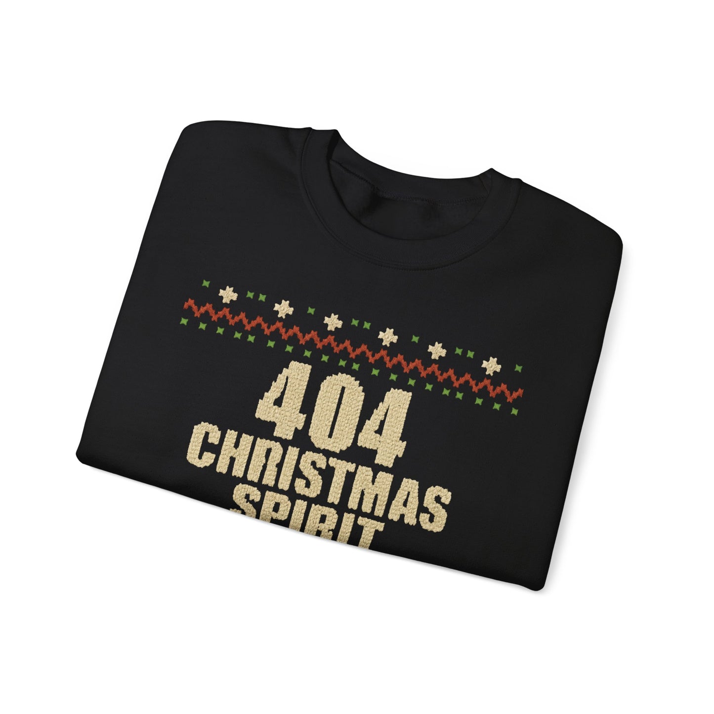 404 Christmas Spirit Sweatshirt | Funny Holiday Crewneck | Unisex Christmas Apparel, Winter Gift, Funny Sweater, Holiday Casual Wear