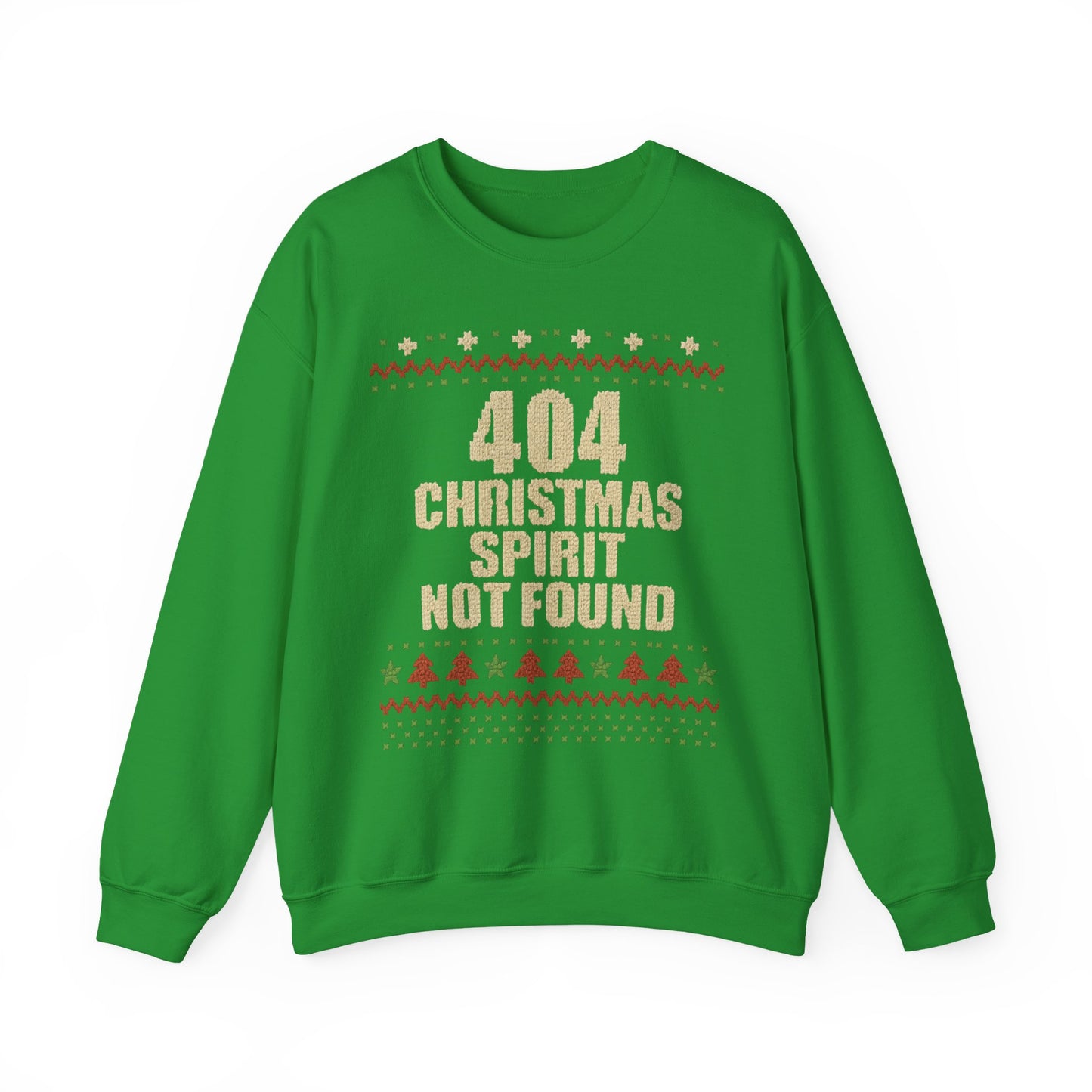 404 Christmas Spirit Sweatshirt | Funny Holiday Crewneck | Unisex Christmas Apparel, Winter Gift, Funny Sweater, Holiday Casual Wear