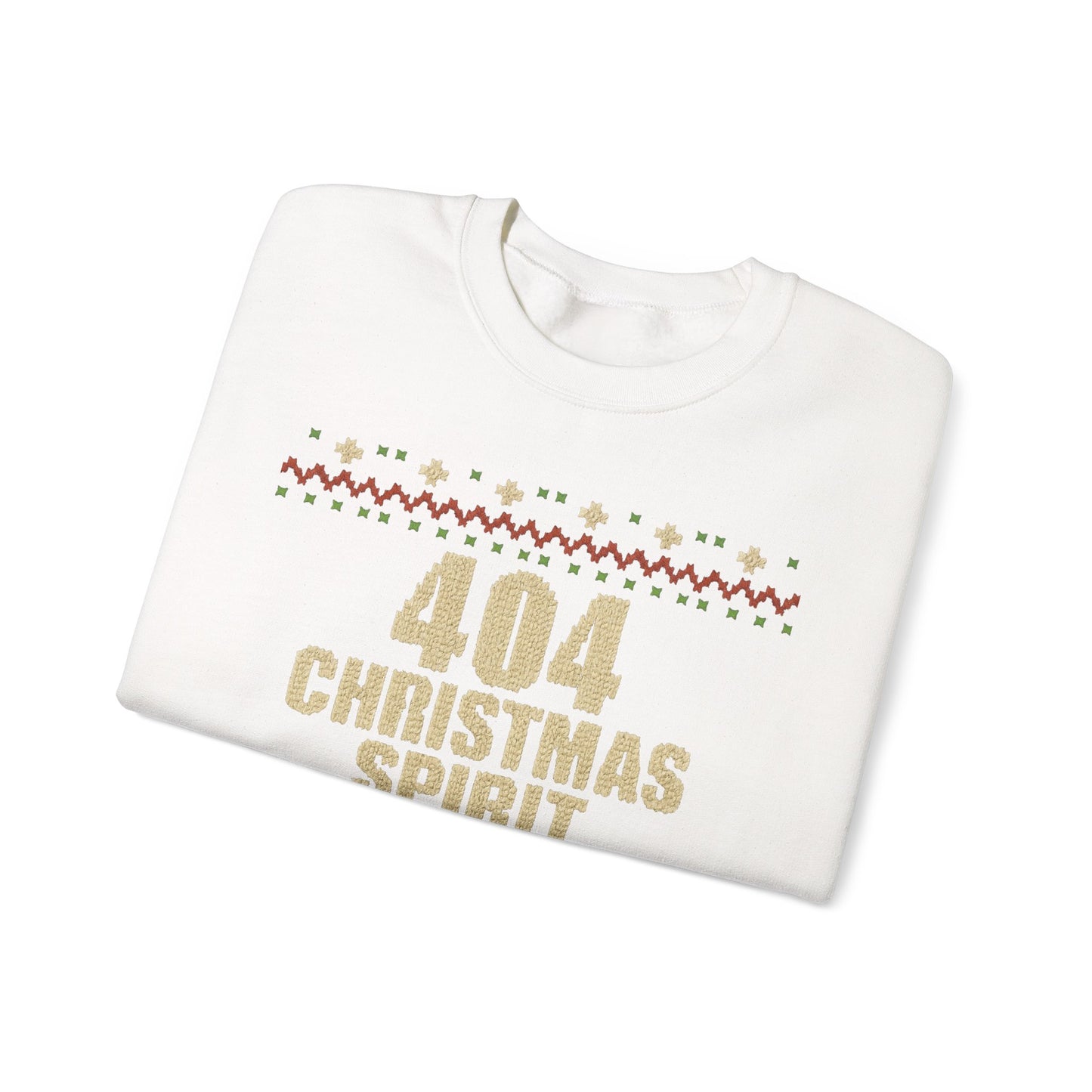 404 Christmas Spirit Sweatshirt | Funny Holiday Crewneck | Unisex Christmas Apparel, Winter Gift, Funny Sweater, Holiday Casual Wear