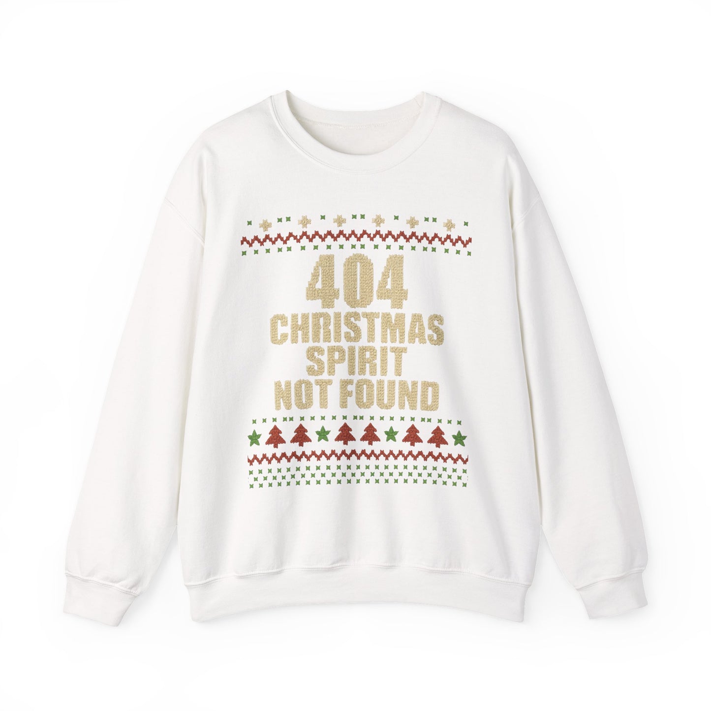 404 Christmas Spirit Sweatshirt | Funny Holiday Crewneck | Unisex Christmas Apparel, Winter Gift, Funny Sweater, Holiday Casual Wear