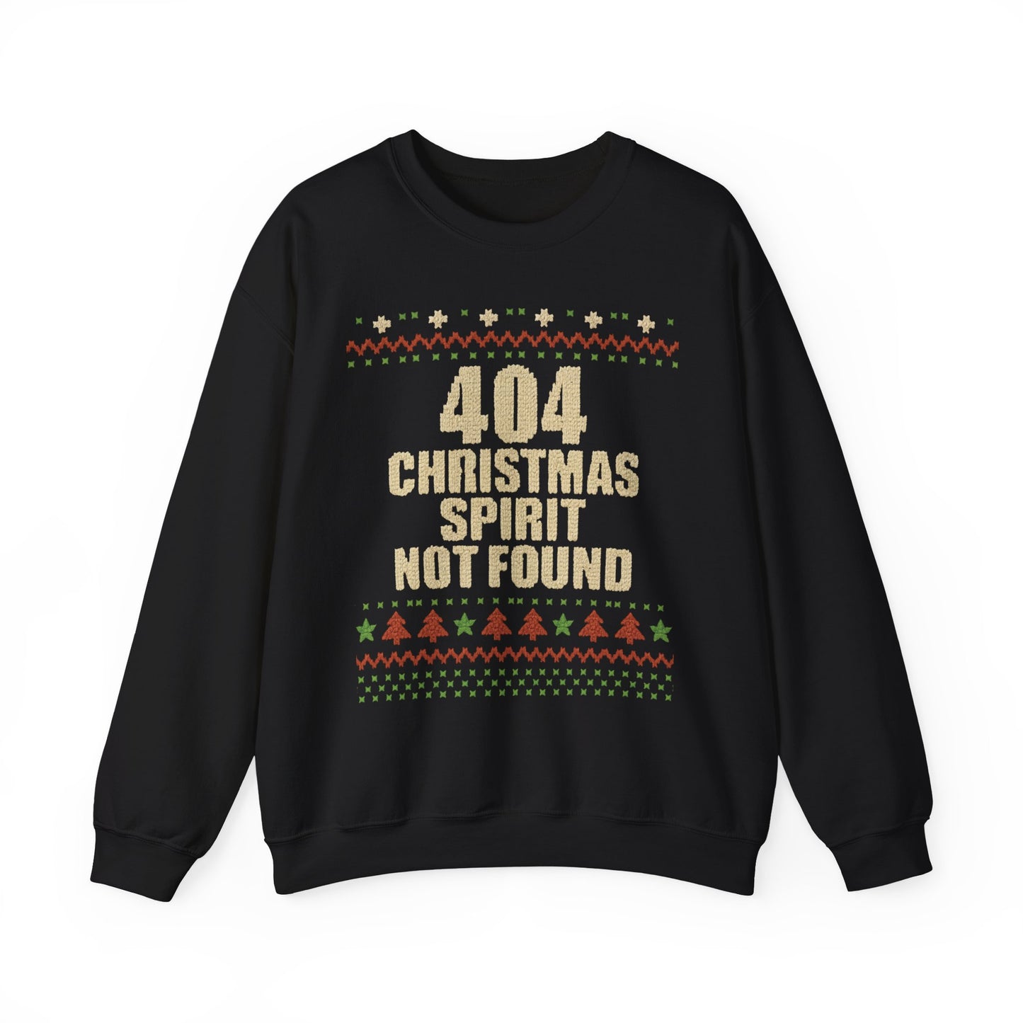 404 Christmas Spirit Sweatshirt | Funny Holiday Crewneck | Unisex Christmas Apparel, Winter Gift, Funny Sweater, Holiday Casual Wear