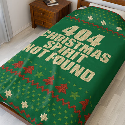 Christmas Spirit Not Found - Plush Blanket