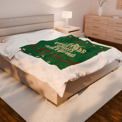Christmas Spirit Not Found - Plush Blanket